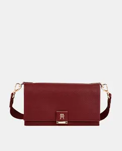 Бордовая мини-сумка через плечо Tommy Hilfiger