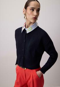 Кардиган Touché Privé BUTTONED CROP, Navy Blue/Dark Blue