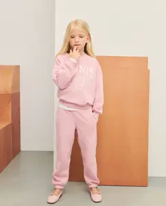 Базовые детские брюки из флиса однотонного цвета Kids El Corte Inglés, розовый