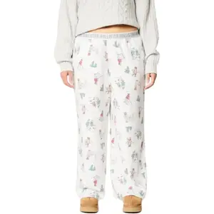 Hollister Пижамные штаны Women's белый All Over Print