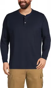 Мужская футболка-поло Lands' End Super-T с длинным рукавом