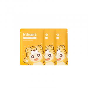 Увлажняющий успокаивающий уход за кожей Little Tiger для мягкой кожи, для чувствительной кожи детей, увлажняющий лосьон с окопником, увлажняющая маска Hi!Papa, little tiger facial mask *3 pcs