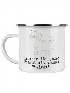 Эмалированная кружка Malteser Moment с надписью белого цвета Mr. & Mrs. Panda