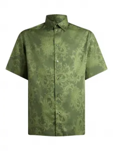 Рубашка с цветочным узором пейсли Etro, зеленый