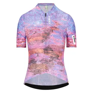 Джерси с коротким рукавом Q36.5 Gregarius Damask, фиолетовый