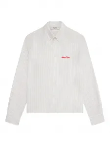 Рубашка в полоску с надписью Oxford Script Aboutblank, белый