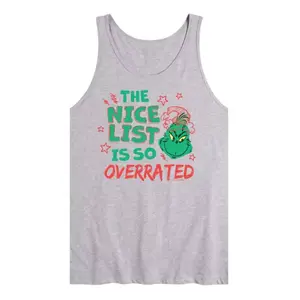 Мужская футболка-майка Dr Seuss "Гринч: Быть хорошим — переоценено" Licensed Character, серый