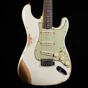 Fender Custom Shop Ограниченная серия 1964 L-Series Stratocaster Heavy Relic - состаренный олимпийский белый