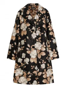 Пальто с принтом DOLCE & GABBANA, черный