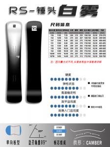 Yi Man Горнолыжная доска RS Hammer Head прямого карвинга для скоростных гонок, светоотражающее углеродное покрытие, белая матовая поверхность, твердость 8, длина 163 см + быстроразъемное крепление