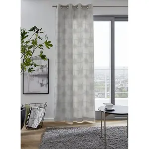 Мой домашний занавес OSLO с люверсами, 1 шт., разных размеров My Home, серый
