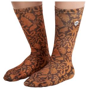 Женские фирменные носки с принтом - велосипедные носки Peppermint, Wild Espresso