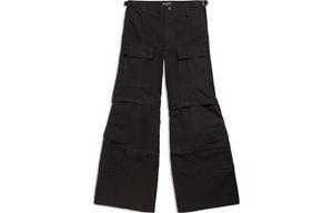 Футболка FW23 Карго Широкого Кроя Унисекс Balenciaga, Черный