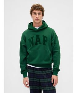 (U) Винтажная мягкая толстовка с логотипом NAP