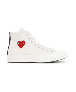 Высокие кроссовки с красным сердцем Comme Des Garã§Ons Play, белый