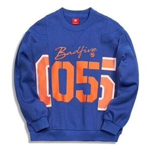 Толстовка с капюшоном на неделе моды в Париже свободный свитер Li-Ning, синий