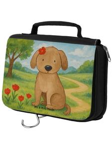 Mr. & Mrs. Panda Косметичка с изображением собаки, дизайн для леди, без надписей, белого цвета