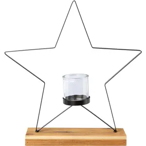 Светильник Creativ Deco Рождественская звезда, черный