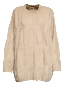 Свитер фактурной вязки Allude, нейтральный