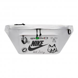 Nike Одноплечевая набедренная сумка через плечо унисекс белая, Kitten Heart Lock
