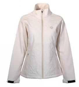 Женская стеганая гибридная куртка кремового цвета Hooey, кремовый