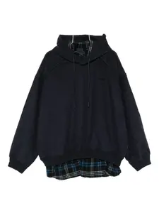 Худи с вышитым логотипом Juun.J, синий