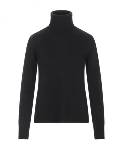 Черный шерстяно-кашемировый свитер Max Mara Studio, черный