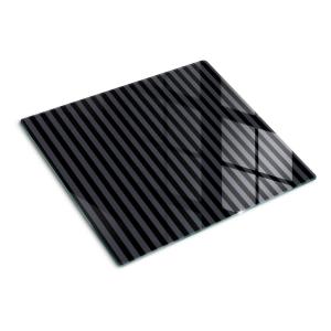 Тарелка 60x52 см, серые полосы TULUP, черный