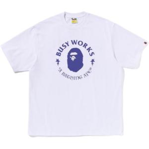 Футболка Busy Works Ape Head A BATHING APE, белый