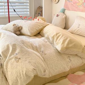 MUJI Комплект постельного белья на 1,2-метровую кровать, 3 предмета: пододеяльник 150x200 см, простыня