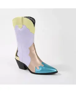 Ковбойские сапоги Kitty Western до середины икры BERNESS, фиолетовый