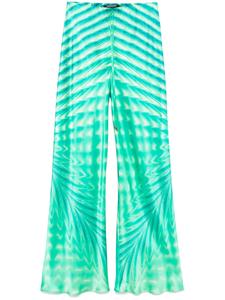Брюки с принтом Roberto Cavalli, зеленый