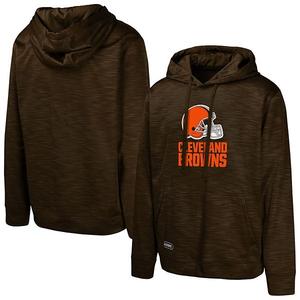 Мужской коричневый худи Cleveland Browns Streak Fleece Outerstuff