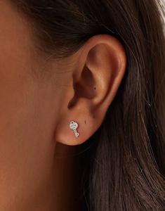 Серьги-гвоздики из серебра 925 пробы Accessorize