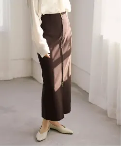 Комфортная эластичная юбка на молнии RyNy Noble, цвет Brown