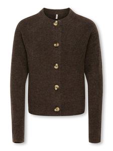 Вязаный кардиган ONLY GIRLS KOGCAMILLA, шоколадный