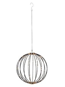 STAR Trading Декоративный светодиодный подвесной светильник "Mounty" черного цвета - Ø 40 см