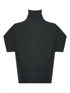 Топ с воротником-воронкой The Row, черный