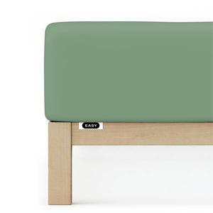 Простыня schlafgut Jersey Elasthan, 120x40x220 см цвет green mid