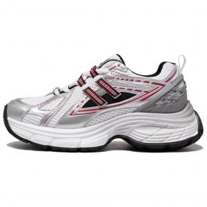 Кроссовки женские с низким верхом, белые/серебристые/винно-красные Camel