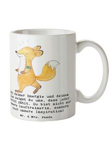 Кружка для вдохновения тренера по бегу с надписью белого цвета Mr. & Mrs. Panda