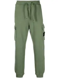 Спортивные брюки с нашивкой Compass Stone Island, зеленый