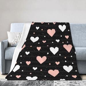 Одеяло флисовое Wijzvio, розовый / белый