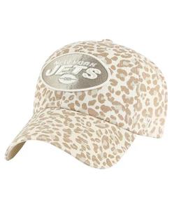 47 Brand Женская натуральная шапка New York Jets Panthera Clean Up Adjustable '47 Brand