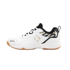 KUMPOO Кроссовки для бадминтона с амортизацией, противоскользящие, с поддержкой, низкие, унисекс, белые, черные