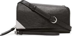 Сумка через плечо Calvin Klein Basalt - со съемным ремешком, веганская кожа, 8 карманов, Black/Silver