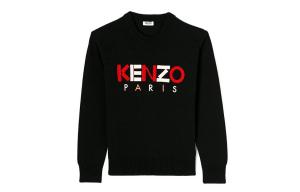 Толстовка женская Kenzo с логотипом, черный / белый / красный