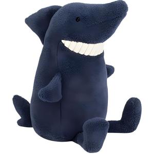 JELLYCAT Плюшевая кукла Smile Big Teeth Collection Animal Shark Teeth Dark Blue высота 36см