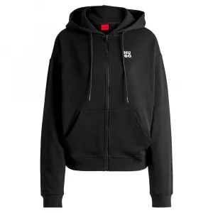 Толстовка HUGO Dalfine 10249110 01 full zip, черный