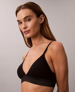 Женский хлопковый праздничный бюстгальтер Icon QF8548 Calvin Klein, Black